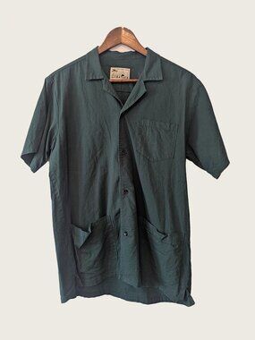 BATHER - Dark green pocket shirt - Sz M